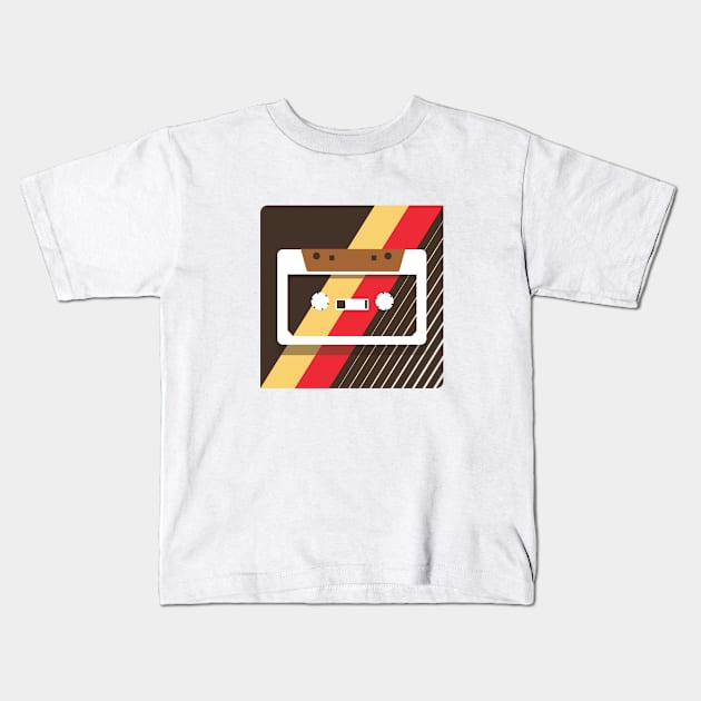 Retro cassette - vintage design Kids T-Shirt by LR_Collections